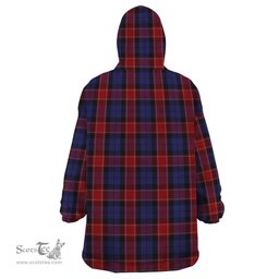 Scottish Graham of Menteith Red Clan Family Crest Tartan Snuggie Hoodie Plaid Wearable Blanket Hoodie