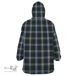 Scottish Gordon Dress Clan Family Crest Tartan Snuggie Hoodie Plaid Wearable Blanket Hoodie