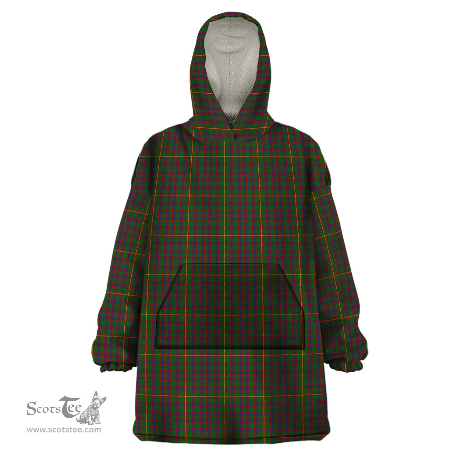 Scottish Hall Clan Tartan Snuggie Hoodie Plaid Wearable Blanket Hoodie