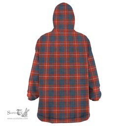 Scottish Hamilton Ancient Clan Family Crest Tartan Snuggie Hoodie Plaid Wearable Blanket Hoodie