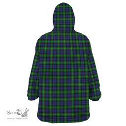 Scottish Gordon Modern Clan Tartan Snuggie Hoodie Plaid Wearable Blanket Hoodie
