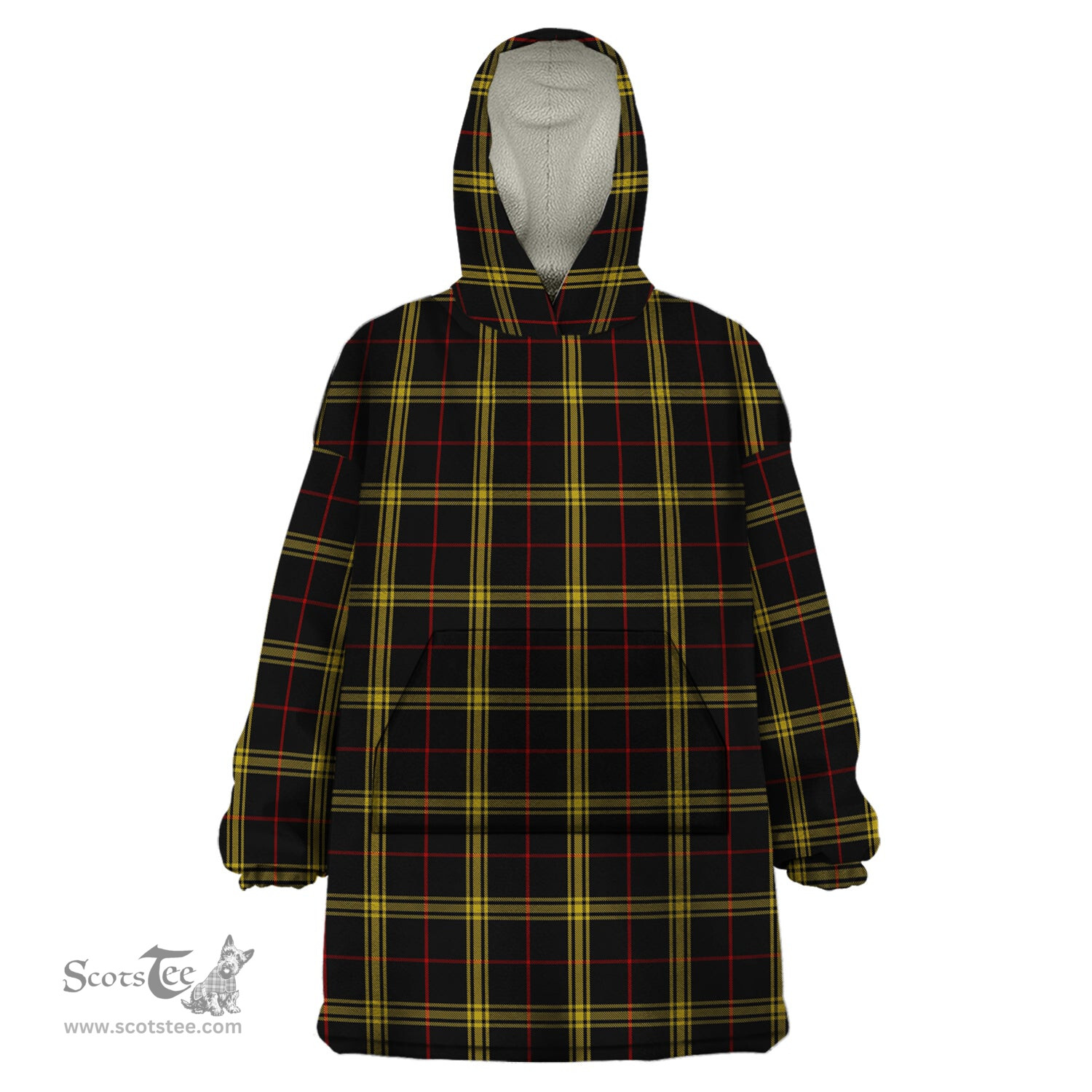 Scottish Gwynn Clan Tartan Snuggie Hoodie Plaid Wearable Blanket Hoodie