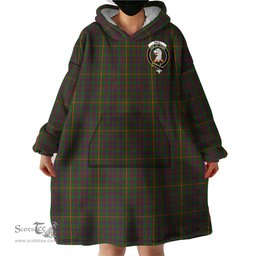 Scottish Hall Clan Family Crest Tartan Snuggie Hoodie Plaid Wearable Blanket Hoodie