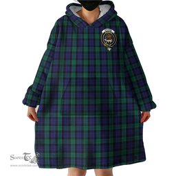 Scottish Graham of Menteith Clan Family Crest Tartan Snuggie Hoodie Plaid Wearable Blanket Hoodie