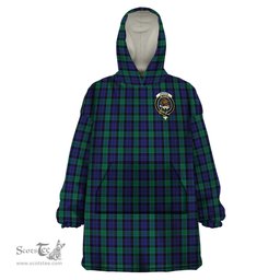 Scottish Graham of Menteith Clan Family Crest Tartan Snuggie Hoodie Plaid Wearable Blanket Hoodie