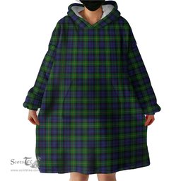 Scottish Gordon Clan Tartan Snuggie Hoodie Plaid Wearable Blanket Hoodie