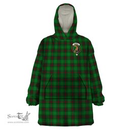 Scottish Halkett Clan Family Crest Tartan Snuggie Hoodie Plaid Wearable Blanket Hoodie