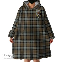 Scottish Graham of Menteith Weathered Clan Family Crest Tartan Snuggie Hoodie Plaid Wearable Blanket Hoodie