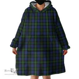 Scottish Gow Hunting Clan Tartan Snuggie Hoodie Plaid Wearable Blanket Hoodie