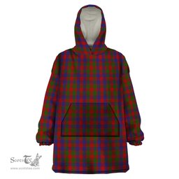 Scottish Gow Clan Tartan Snuggie Hoodie Plaid Wearable Blanket Hoodie
