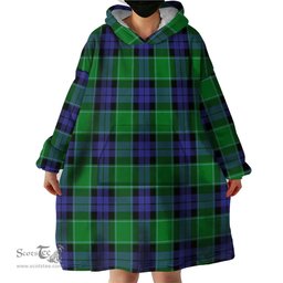 Scottish Haldane Clan Tartan Snuggie Hoodie Plaid Wearable Blanket Hoodie