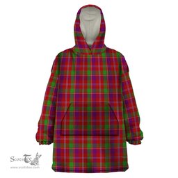 Scottish Glenfinnan Clan Tartan Snuggie Hoodie Plaid Wearable Blanket Hoodie