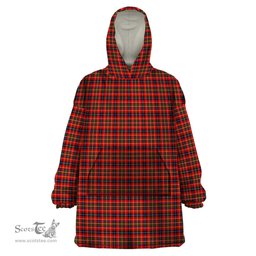 Scottish Innes Modern Clan Tartan Snuggie Hoodie Plaid Wearable Blanket Hoodie