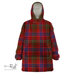 Scottish Kinnoull MacRae Clan Tartan Snuggie Hoodie Plaid Wearable Blanket Hoodie