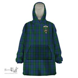 Scottish Hamilton Hunting Clan Family Crest Tartan Snuggie Hoodie Plaid Wearable Blanket Hoodie