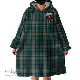 Scottish Kelly of Sleat Hunting Clan Family Crest Tartan Snuggie Hoodie Plaid Wearable Blanket Hoodie