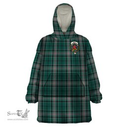 Scottish Kelly of Sleat Hunting Clan Family Crest Tartan Snuggie Hoodie Plaid Wearable Blanket Hoodie