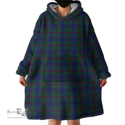 Scottish Laurie Clan Tartan Snuggie Hoodie Plaid Wearable Blanket Hoodie