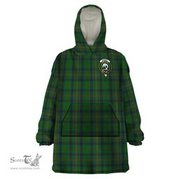 Scottish Kennedy Clan Family Crest Tartan Snuggie Hoodie Plaid Wearable Blanket Hoodie