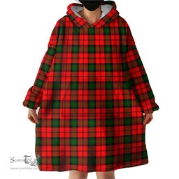 Scottish Kerr Modern Clan Tartan Snuggie Hoodie Plaid Wearable Blanket Hoodie
