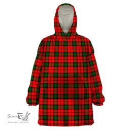 Scottish Kerr Modern Clan Tartan Snuggie Hoodie Plaid Wearable Blanket Hoodie