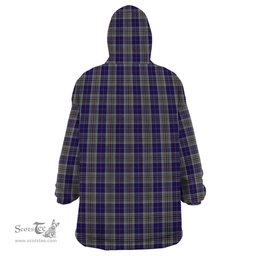 Scottish Hanna of Stirlingshire Clan Tartan Snuggie Hoodie Plaid Wearable Blanket Hoodie
