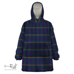 Scottish Jenkins of Wales Clan Tartan Snuggie Hoodie Plaid Wearable Blanket Hoodie