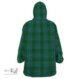 Scottish Irvine of Bonshaw Clan Family Crest Tartan Snuggie Hoodie Plaid Wearable Blanket Hoodie
