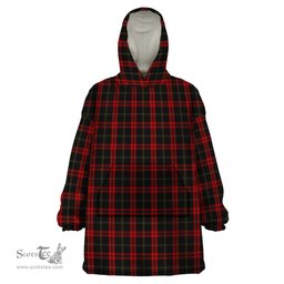 Scottish Harvie Clan Tartan Snuggie Hoodie Plaid Wearable Blanket Hoodie