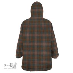 Scottish Kennedy Weathered Clan Tartan Snuggie Hoodie Plaid Wearable Blanket Hoodie