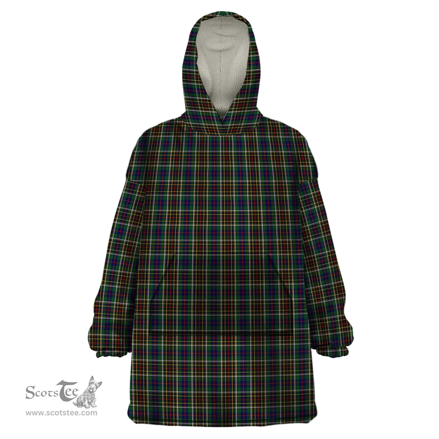 Scottish Hislop - Hyslop Hunting Clan Tartan Snuggie Hoodie Plaid Wearable Blanket Hoodie