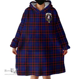 Scottish Home Modern Clan Family Crest Tartan Snuggie Hoodie Plaid Wearable Blanket Hoodie