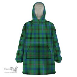 Scottish Henderson Ancient Clan Tartan Snuggie Hoodie Plaid Wearable Blanket Hoodie