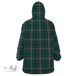 Scottish Kelly of Sleat Hunting Clan Tartan Snuggie Hoodie Plaid Wearable Blanket Hoodie