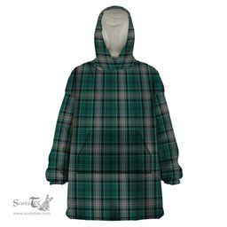 Scottish Kelly of Sleat Hunting Clan Tartan Snuggie Hoodie Plaid Wearable Blanket Hoodie