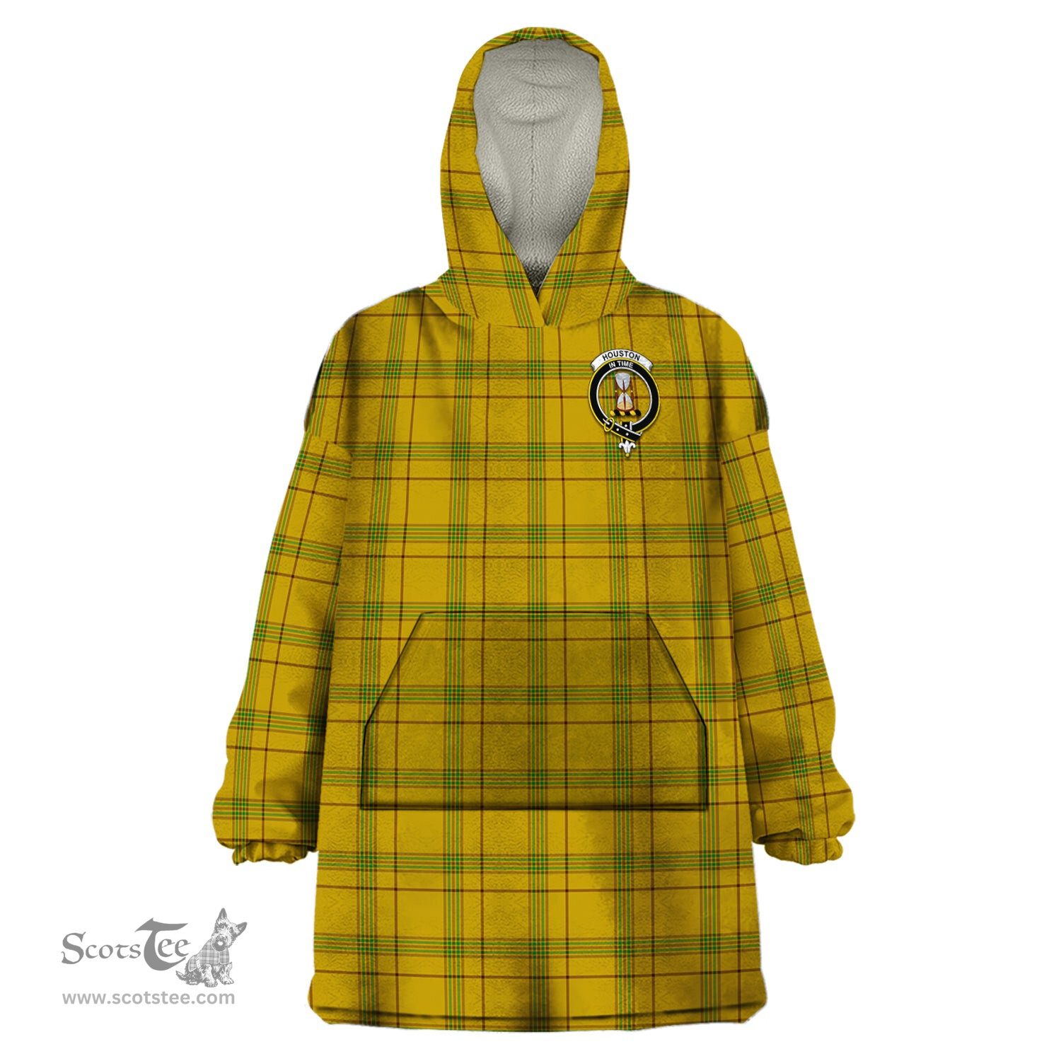 Scottish Houston Clan Family Crest Tartan Snuggie Hoodie Plaid Wearable Blanket Hoodie