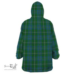 Scottish Hay Hunting Clan Tartan Snuggie Hoodie Plaid Wearable Blanket Hoodie