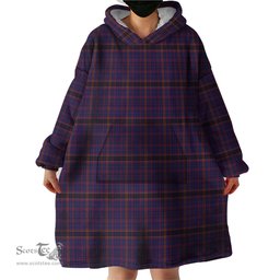 Scottish James of Wales Clan Tartan Snuggie Hoodie Plaid Wearable Blanket Hoodie