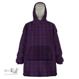 Scottish James of Wales Clan Tartan Snuggie Hoodie Plaid Wearable Blanket Hoodie
