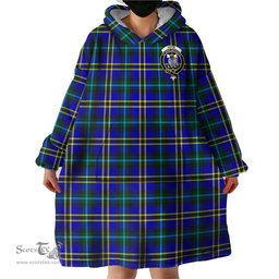 Scottish Hope Modern Clan Family Crest Tartan Snuggie Hoodie Plaid Wearable Blanket Hoodie