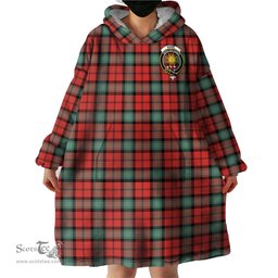 Scottish Kerr Ancient Clan Family Crest Tartan Snuggie Hoodie Plaid Wearable Blanket Hoodie
