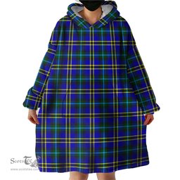 Scottish Hope Modern Clan Tartan Snuggie Hoodie Plaid Wearable Blanket Hoodie
