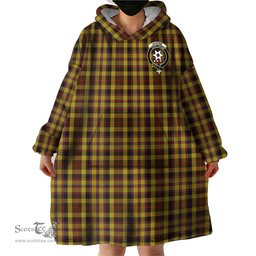 Scottish Jardine Clan Family Crest Tartan Snuggie Hoodie Plaid Wearable Blanket Hoodie