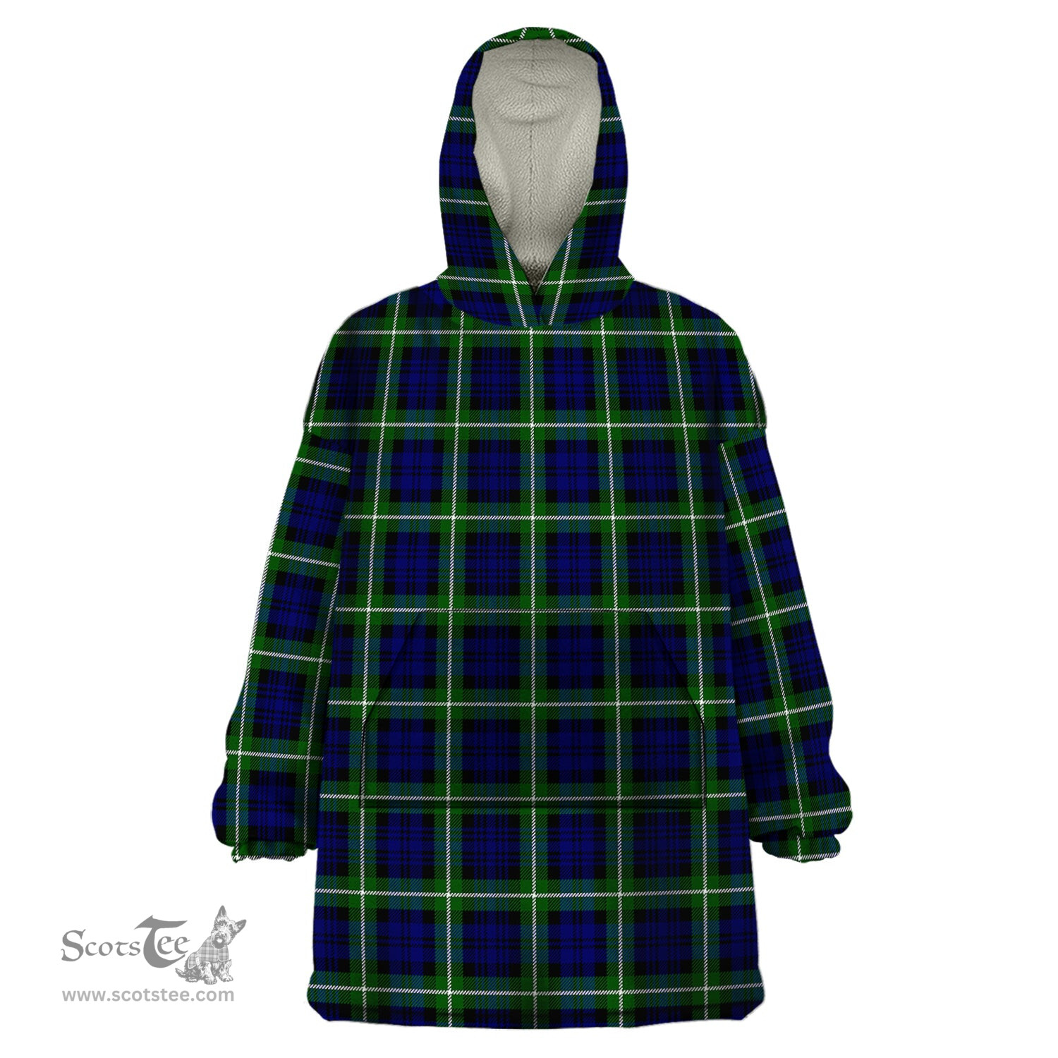 Scottish Lammie Clan Tartan Snuggie Hoodie Plaid Wearable Blanket Hoodie