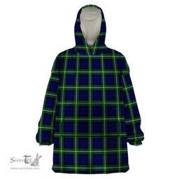 Scottish Lammie Clan Tartan Snuggie Hoodie Plaid Wearable Blanket Hoodie