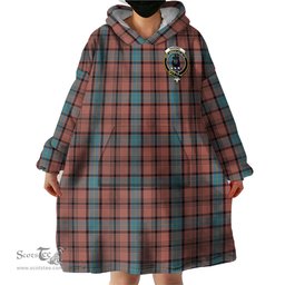 Scottish Hannay Dress Clan Family Crest Tartan Snuggie Hoodie Plaid Wearable Blanket Hoodie