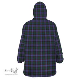 Scottish Hunter Modern Clan Tartan Snuggie Hoodie Plaid Wearable Blanket Hoodie