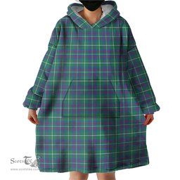 Scottish Inglis Ancient Clan Tartan Snuggie Hoodie Plaid Wearable Blanket Hoodie