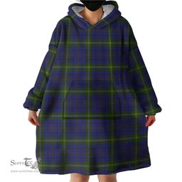 Scottish Joss Clan Tartan Snuggie Hoodie Plaid Wearable Blanket Hoodie