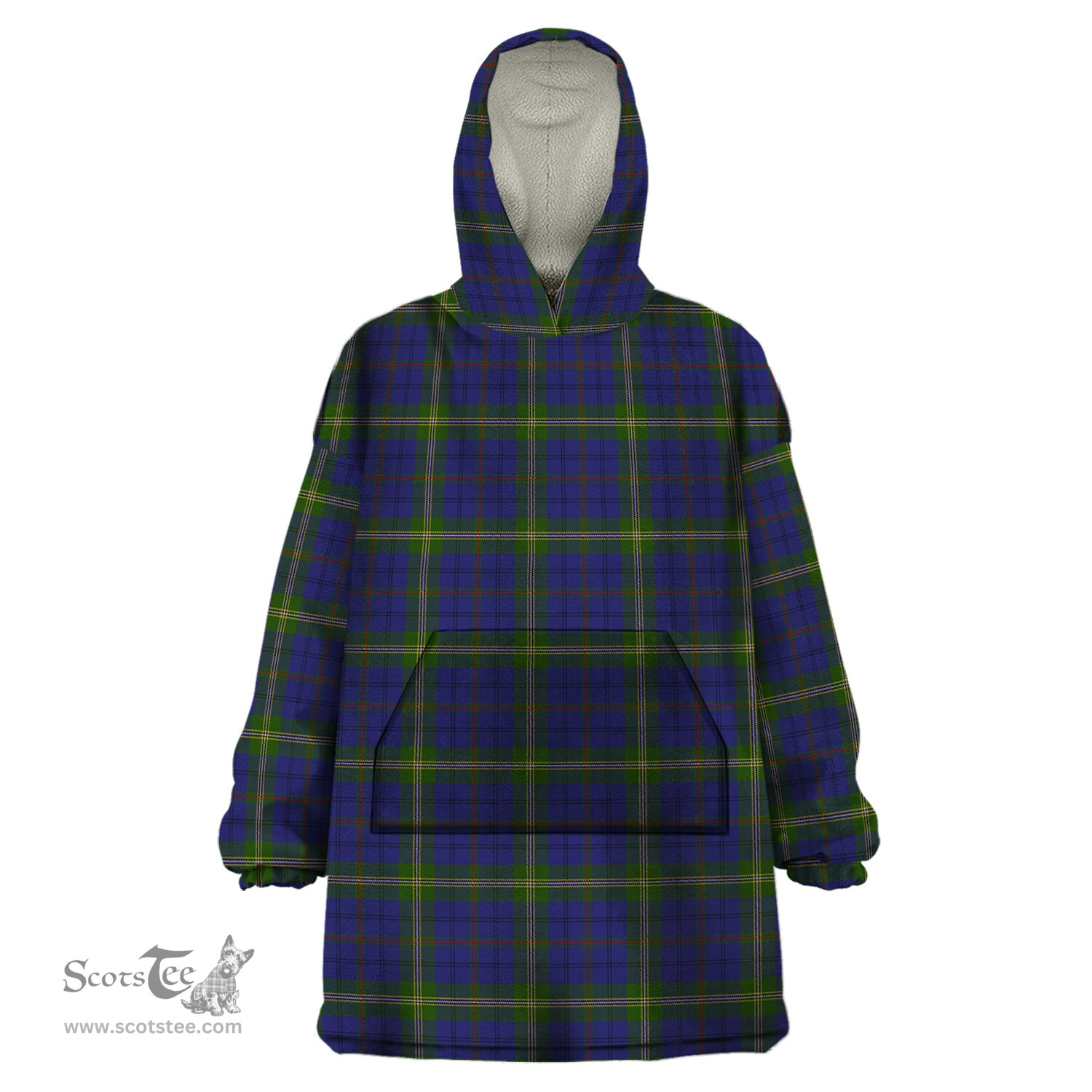 Scottish Joss Clan Tartan Snuggie Hoodie Plaid Wearable Blanket Hoodie